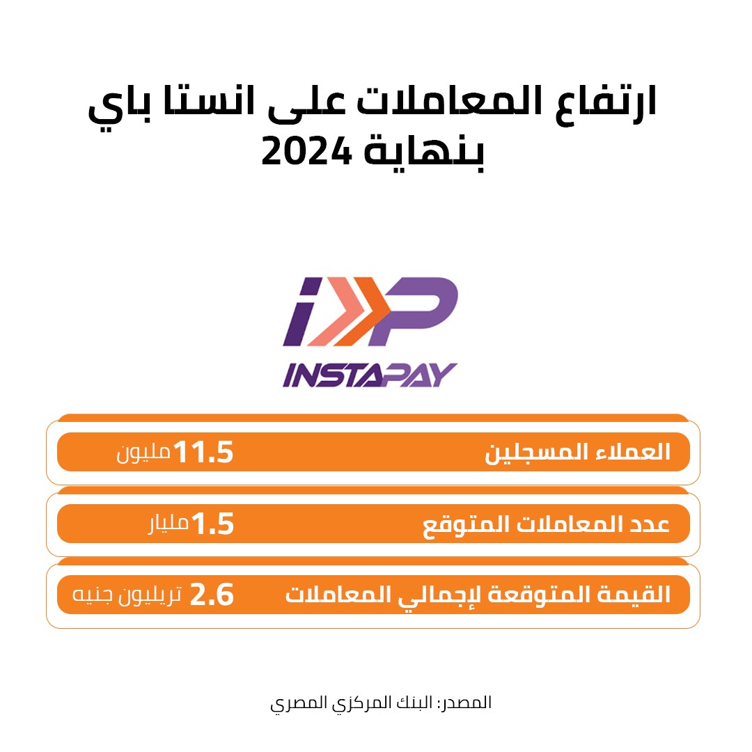 ارتفاع المعاملات على انستا باي بنهاية 2024 